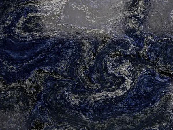 Midnight Blue metallic polyaspartic floor colorway