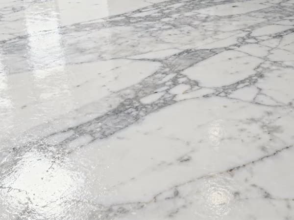 White Pearl metallic polyaspartic floor colorway